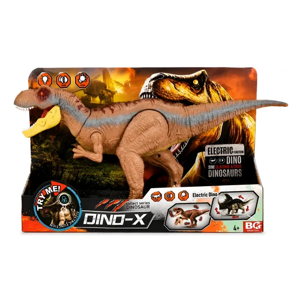 Dinosaurio T-rex Articulado Juguete Luz Sonido Y Movimiento T-rex Marrón