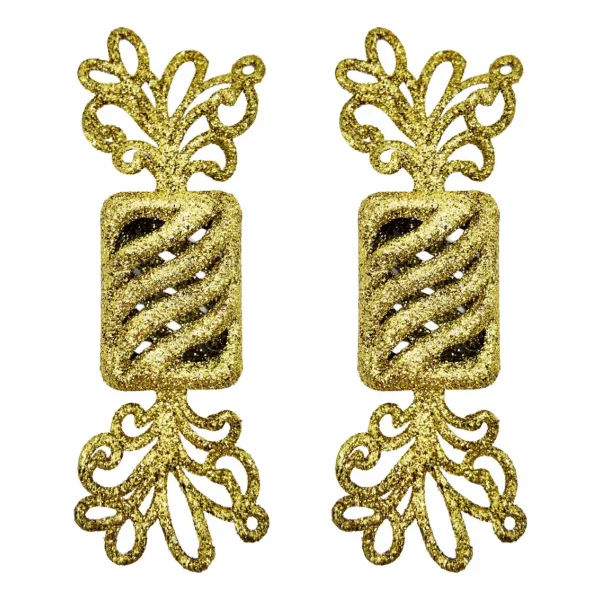Adorno Navideño Caramelo Colgante X2 Decoración Para Arbol
