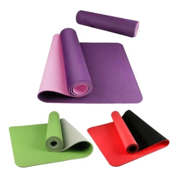 Yoga Mat 6mm Colchoneta Pilates Fitness Tpe Gimnasia