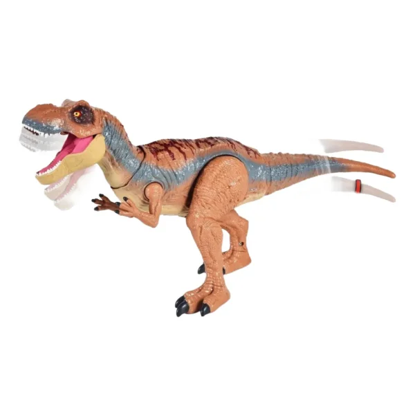 Dinosaurio T-rex Articulado Juguete Luz Sonido Y Movimiento T-rex Marrón