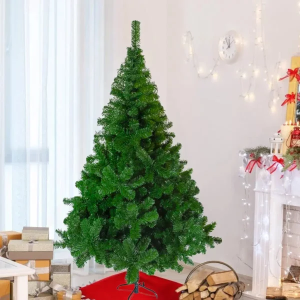 Arbol De Navidad Tronador De Lujo 2.10mts Base Metalica Verde