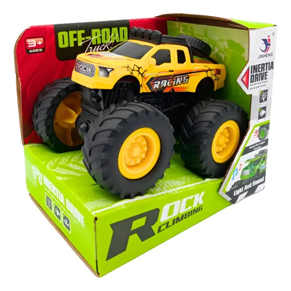 Vehículo Off Road Monster Giro 360 A Fricción Para Niños