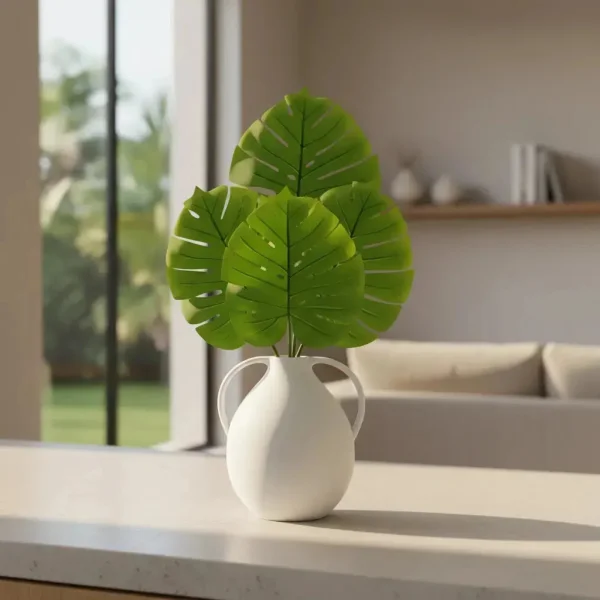 Planta Artificial Costilla De Adán Expreso Polar Verde 70cm