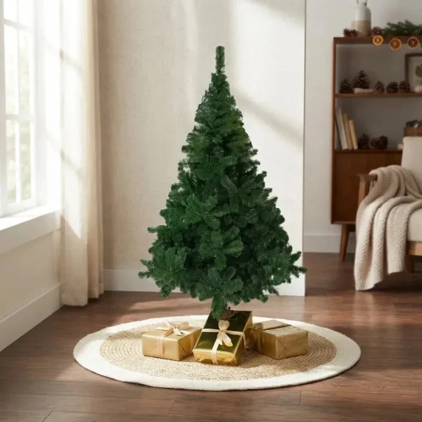 Arbol de Navidad Tronador Verde 1.5mts Base Metal