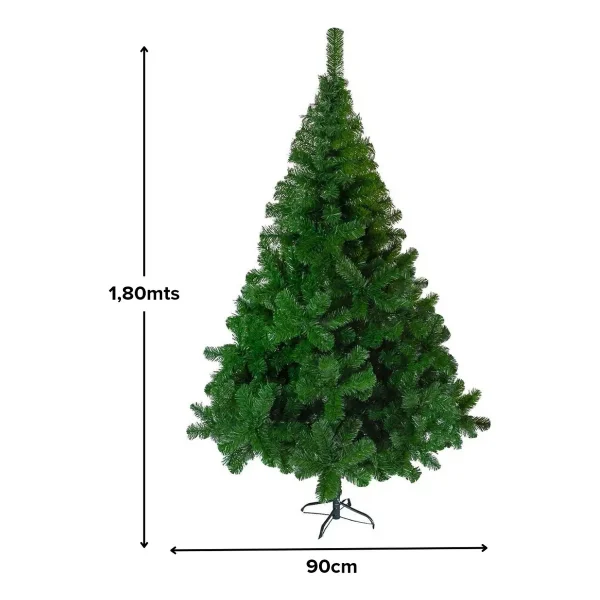 Arbolito Navidad Tronador De Lujo 1.80mts Decoración Color Verde