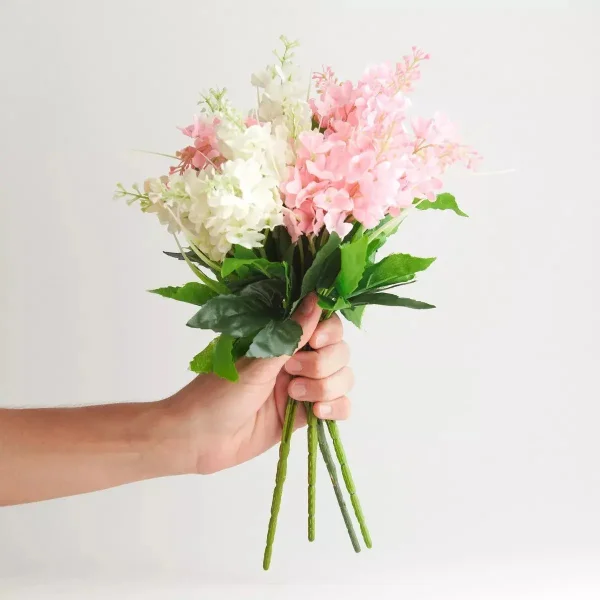 Ramo Alverjillas Flores Artificiales Jacintos Decoracion X4