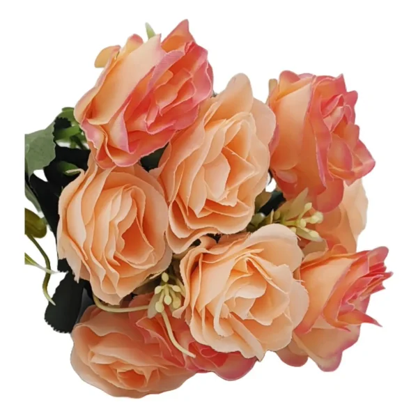 Ramo De Rosas Flores Artificiales Decoracion X1