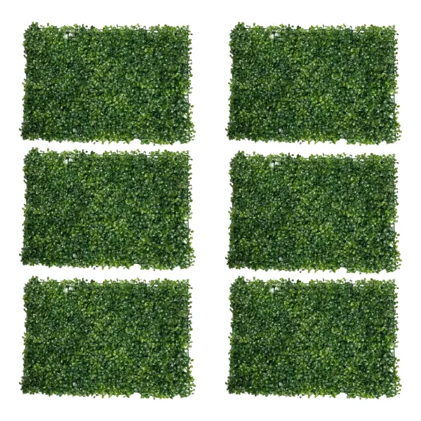 Muro Verde Jardin Vertical X6 Decoracion Artificial 60x40 Verde