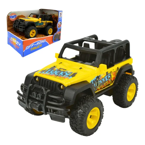 Auto A Friccion Camioneta Off Road 4x4 Luces Sonidos