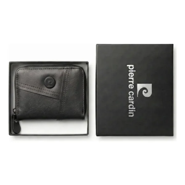 Billetera Tarjetero Pierre Cardin Cuero Pu Tarjetas Marrón