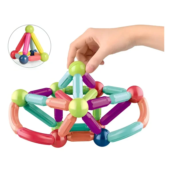 Bloques Magneticos Para Armar 42 Piezas Circulares Niños 3+