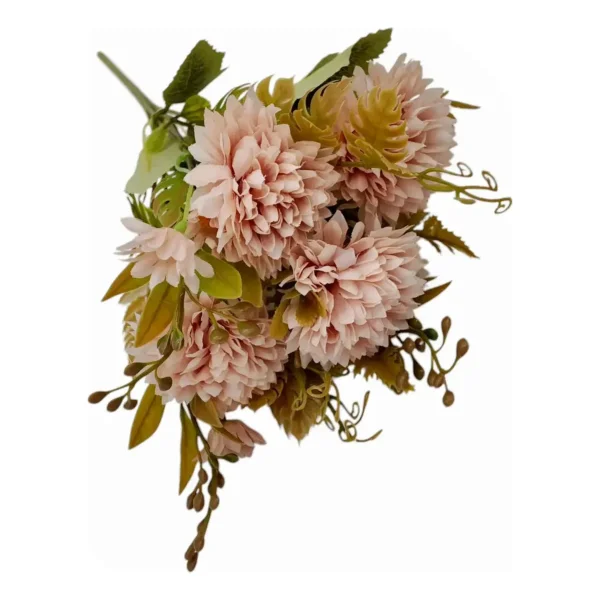 Ramo Crisantemos Flores Artificiales 30cm Decoracion X1