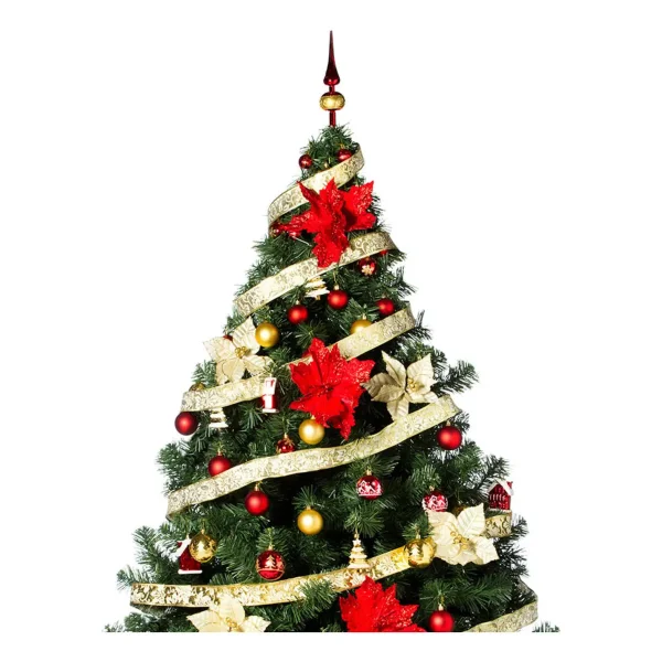 Arbol de Navidad Montañes Deluxe 2,10mts Con Adornos Kit X72