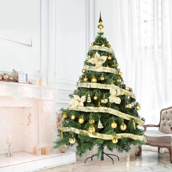Arbol de Navidad Montañes Deluxe 2,10mts Con Adornos Kit X72
