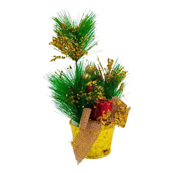 Arbolito De Navidad 20cm Decoracion Navideña Pino Adornos Verde