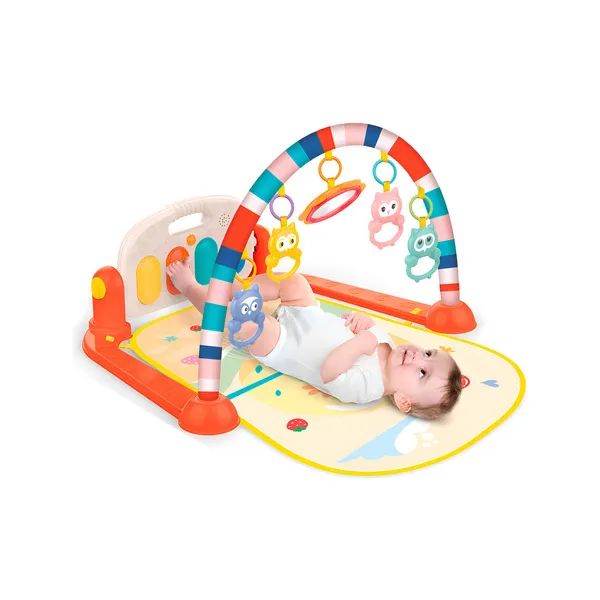 Gimnasio Piano Musical Huanger Bebé 0-1 Años Luces Sonidos Sonajeros