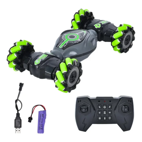 Auto Control Remoto Luces Led Vehículo Acrobático Giro 360°