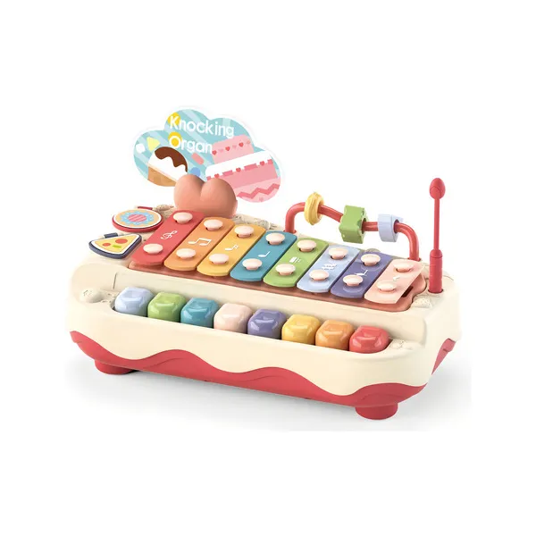 Juguete Musical Piano Con Xilofón Didactico Bebe Color Blanco