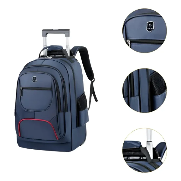 Mochila Carro 18 Pulgadas Escolar Carrito Viaje Capacidad