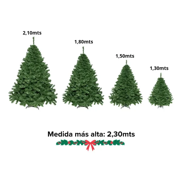 Arbol De Navidad Verde  Montañes Deluxe 1,5mts
