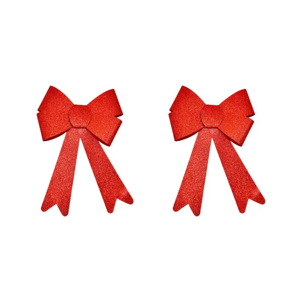 Adorno Navideño Decoracion Arbol De Navidad Moño X2