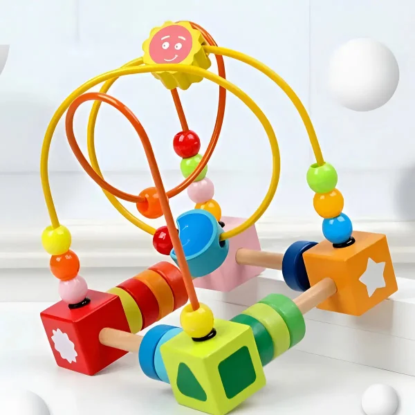 Laberinto Didactico Plastico Amarillo Para Niños 2-4 Años
