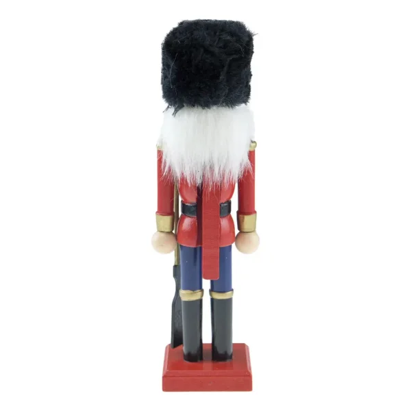 Cascanueces Soldado De Madera 20 Cm Adorno Navidad Madera Rojo