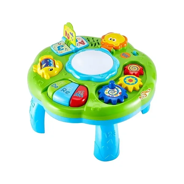 Mesa Didactica Bebe Actividades Interactiva Musical Juguete Celeste