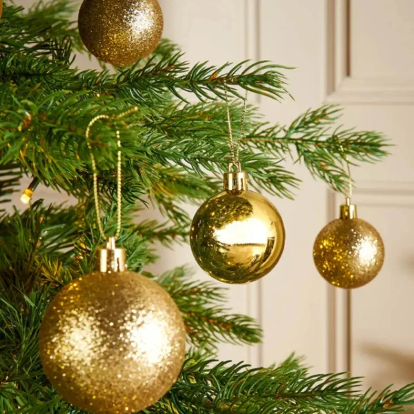 Bolas De Navidad 6cm Adornos Navideños X96 Piezas Decoración