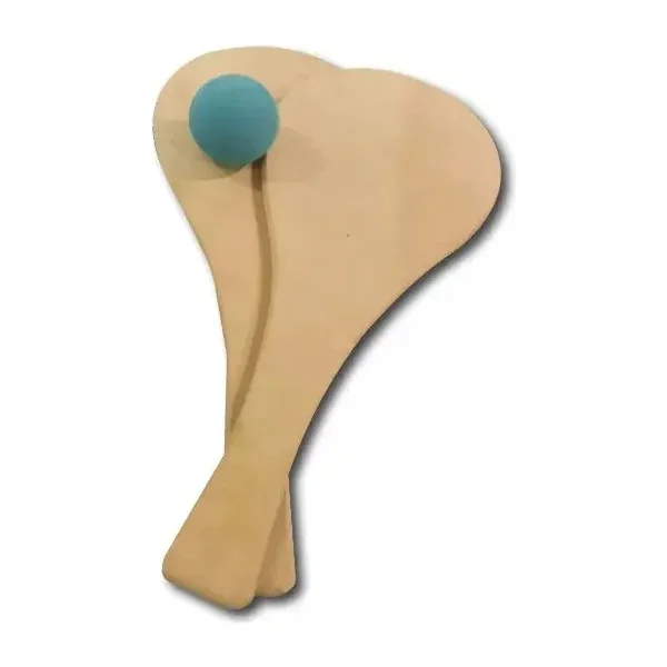 Raqueta Control Pelota Paleta Playera Madera Redonda