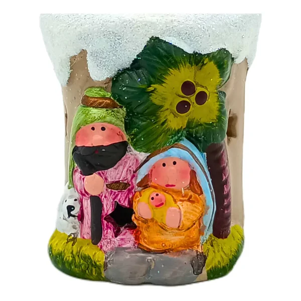 Pesebre Navideño Vela Con Luz Decoracion Navidad Vela Decoración N/a