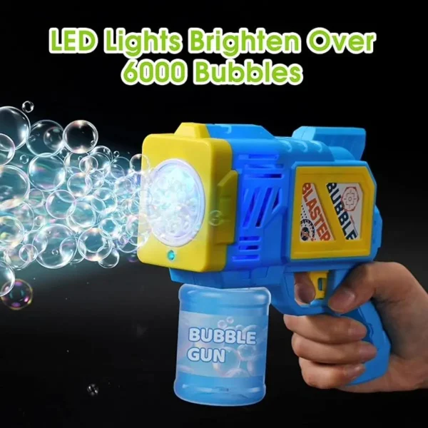 Pistola De Burbujas Con Luz Verde