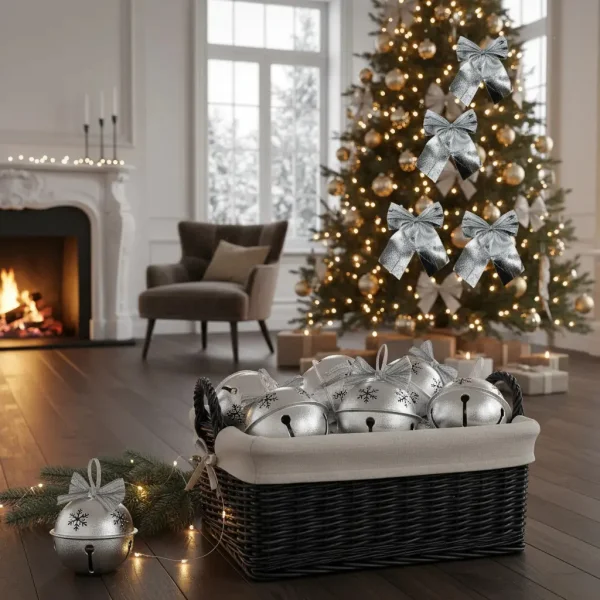 Adorno Colgante Moños X1 Decoracion Arbol De Navidad
