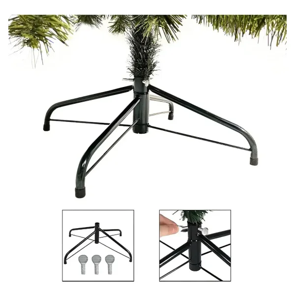 Arbol de Navidad Tronador Verde 1.5mts Base Metal