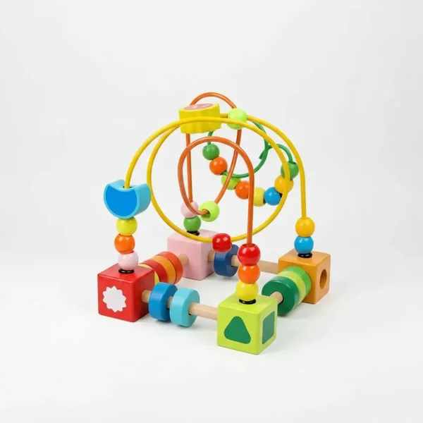 Laberinto Didactico Plastico Amarillo Para Niños 2-4 Años