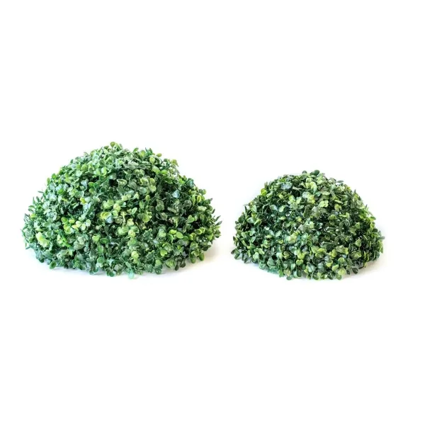 Media Esfera Decoracion Cesped Artificial Arbusto 22cm X5u