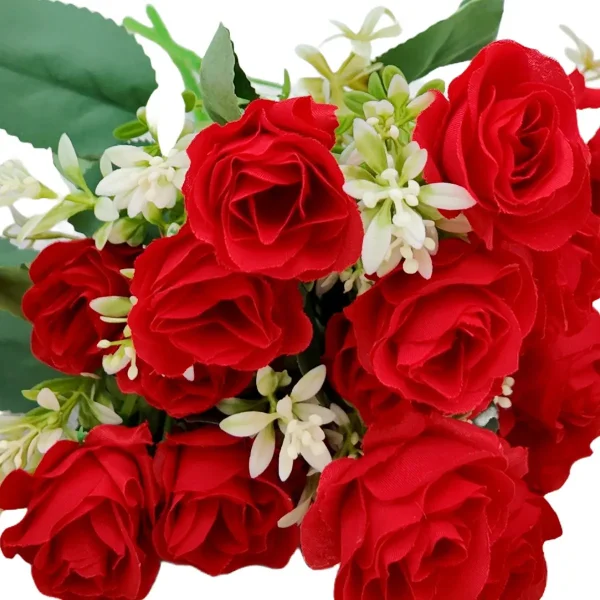 Ramo De Rosas Flores Artificiales Decoracion X1