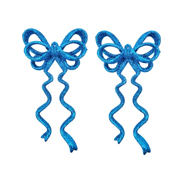 Adorno Navideño Colgante Moño X2 Decoración Navidad