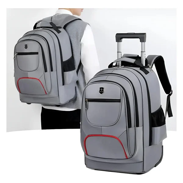 Mochila Carro 18 Pulgadas Escolar Carrito Viaje Capacidad