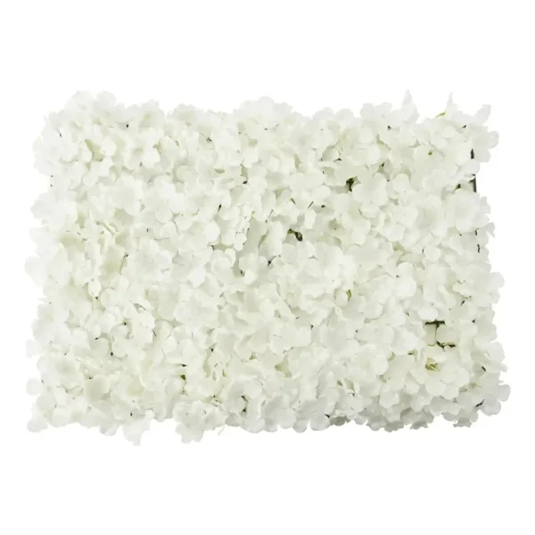 Panel Muro Jardín Vertical Deco Flores Artificiales Pack X6 Blanco