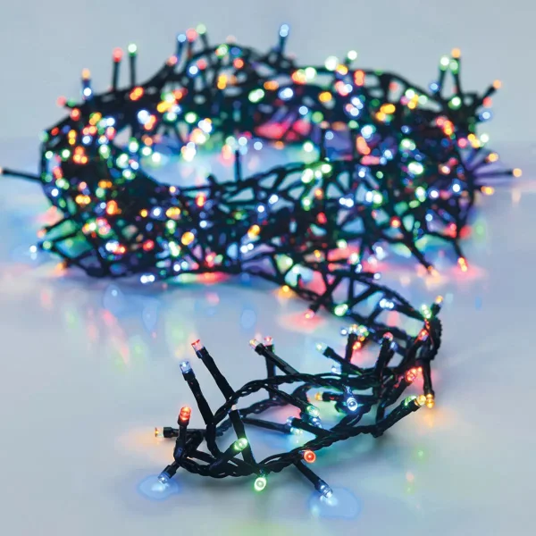 Luces De Navidad X100 A Pilas Luces Led Multicolor 10mts