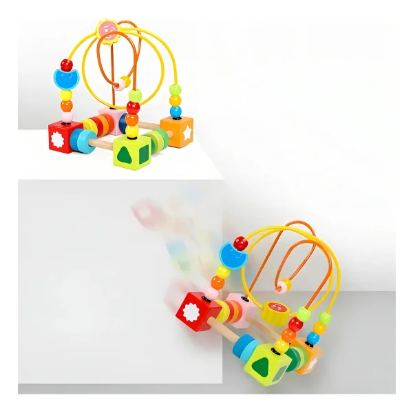 Laberinto Didactico Plastico Amarillo Para Niños 2-4 Años