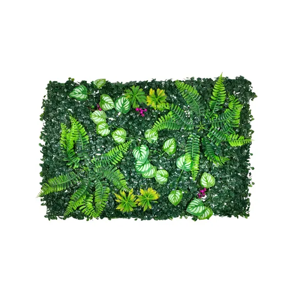 Jardín Vertical Cesped Artificial Flores Muro X10 Unidades