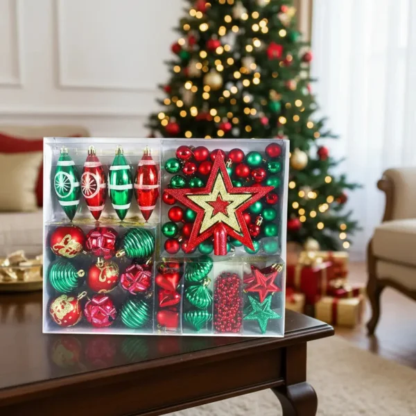Navidad Adornos X73 Bolas Estrellas Figuras Collar Puntal