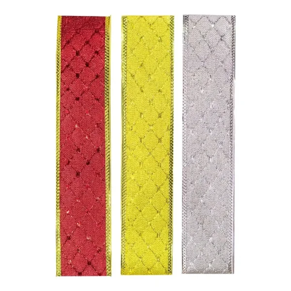 Cintas Navideñas Pack X5 5cm 2,70mt Adornos Navidad Decorar