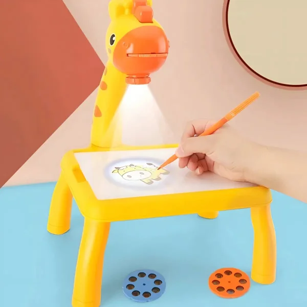 Mesa Didactica Con Proyector De Dibujo Pizarra Con Fibras