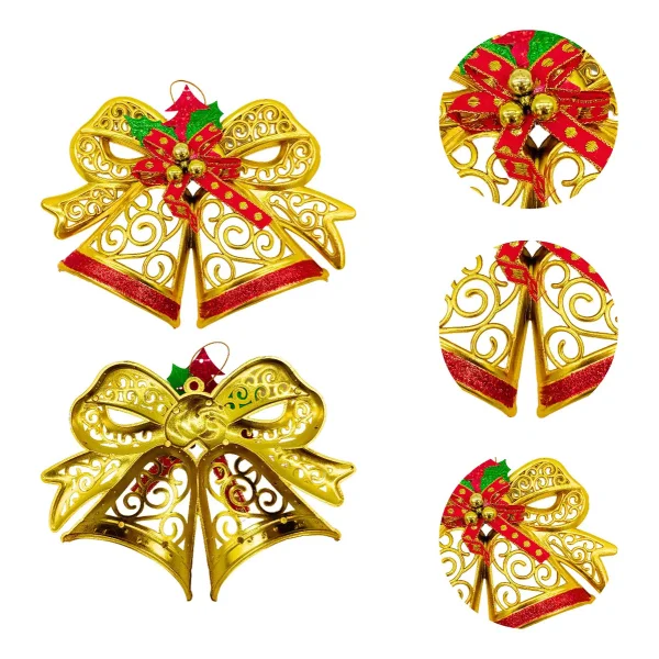 Campanas Navideñas 18cm Deco Navidad Adornos Para El Arbol