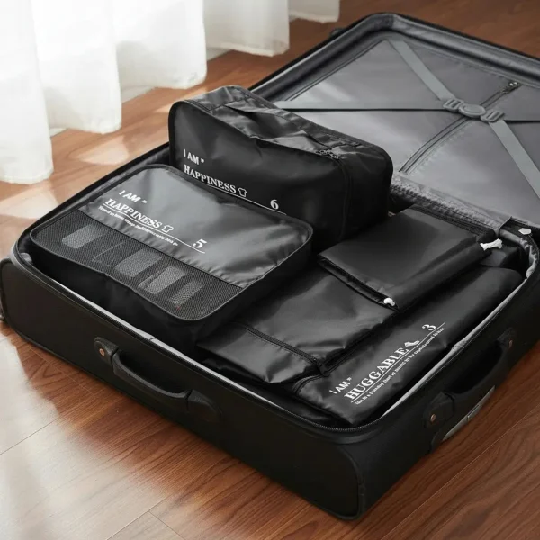 Organizador De Valija Set X6 Negro