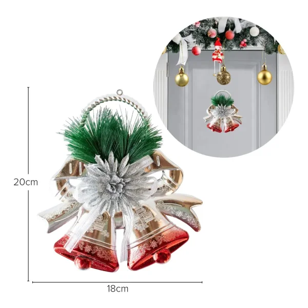 Campanas Navidad 24cm Decoracion Navideña Adornos Para Arbol