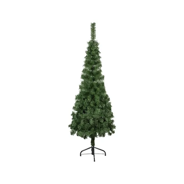 Árbol De Navidad Tronador Slim Verde 1.50mts Base Metal